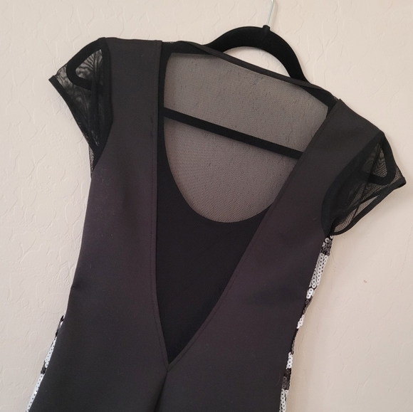 Bebe - Y2K Black & White Sequin Dress - Picture 7 of 8